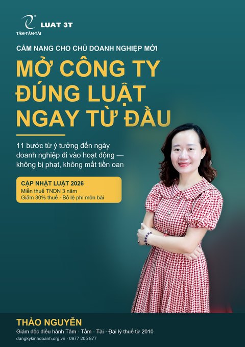 Bìa sách Mở công ty đúng luật ngay từ đầu, Thảo Nguyễn biên soạn